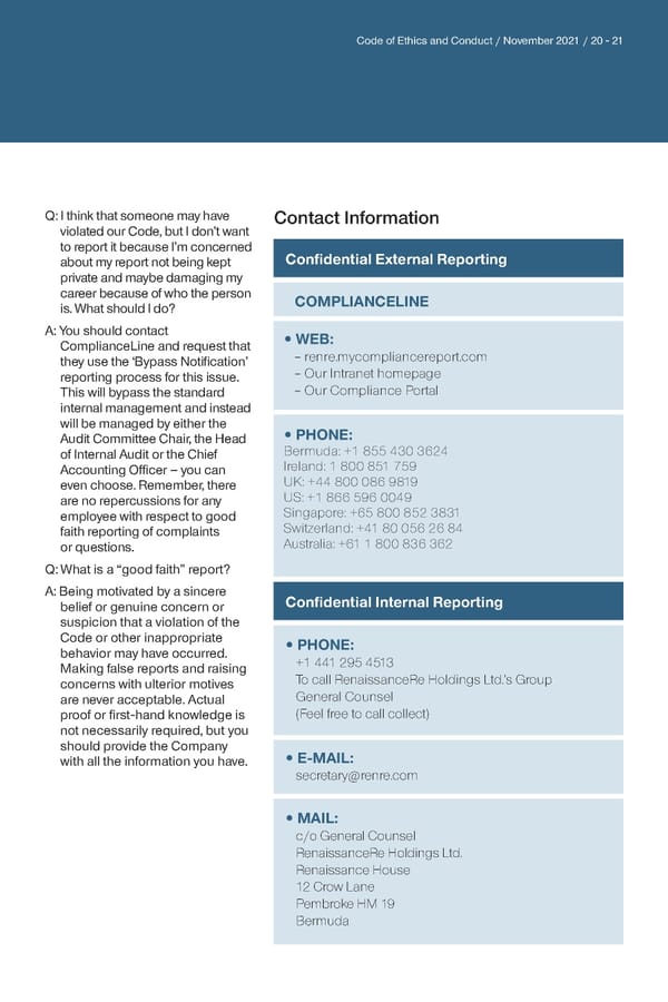 Our Code of Ethics & Conduct - Page 23