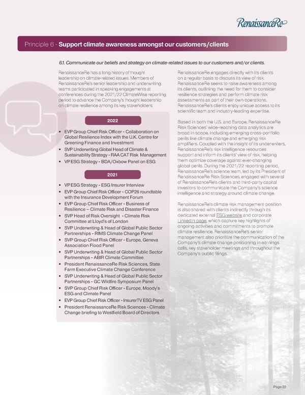 2022 ClimateWise Report - Page 24