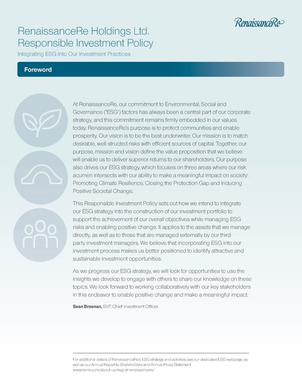 Responsible Investing Policy - Page 3