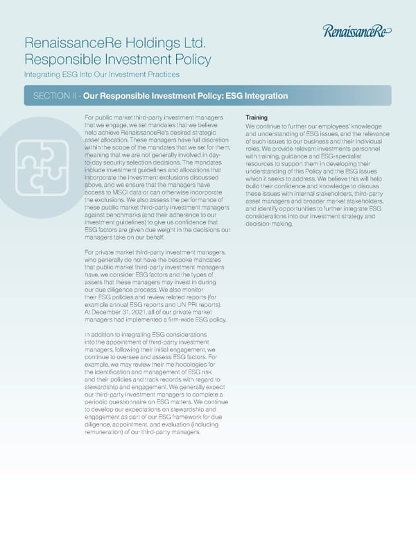 Responsible Investing Policy - Page 6