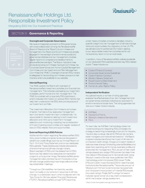 Responsible Investing Policy - Page 7