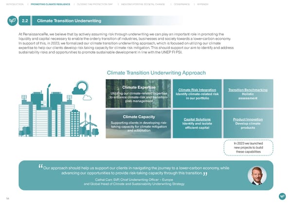 RenaissanceRe Sustainability Report 2022 - Page 15