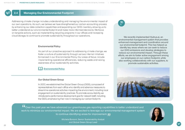 RenaissanceRe Sustainability Report 2022 - Page 23