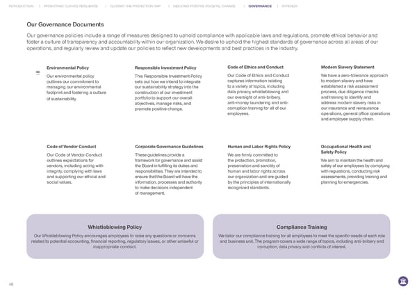 RenaissanceRe Sustainability Report 2022 - Page 49